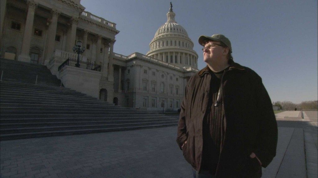Filmmaker Michael Moore is known for confronting politicians and business moguls. But he also took on Victoria Moran's publisher to change the title of her latest book. Photo courtesy Overture Films)